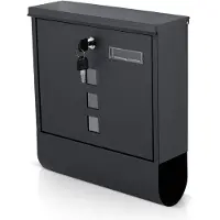 Humberg Brievenbus 34x30,5x10 cm antraciet HM-861