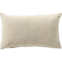 Dutch decor JULIO - kussenhoes outdoor 40x60 cm - waterafstotend en uv-bestendig - Marshmallow - wit