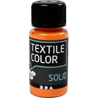Creativ Company Textielverf, oranje, dekkend, 50 ml