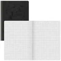 Brunnen Schrift A5 Geruit Gelijmd Karton Zwart Niet geperforeerd 192 Pagina's 96 Vellen