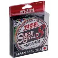 Yo-zuri Super 8x Braided Line 300 M Veelkleurig 0.210 mm
