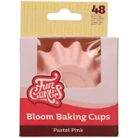 Funcakes Bloom Baking Cups - Duurzaam Gecoat Karton - Pastel Roze - pk/48