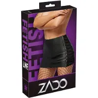 Zado Vrouwen, Rokken, Leren rok, Zwart, (XL)