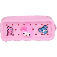 Take Care My Melody Etui met Bedels - Pennenzak - Back to School - Toilettas - Jongens en Meisjes - 19,5 x 5,5 x 8cm - Roze
