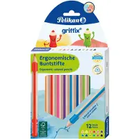 Pelikan kleurpotloden Griffix - 12 kleuren