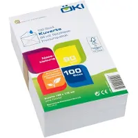 OKI Enveloppen Effen B6 Gegomd Wit 100 stuks