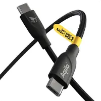 Aqiila AQCBPBICB2BD867 USB-C-kabel USB 2.0 USB-C stekker 1.00 m Zwart