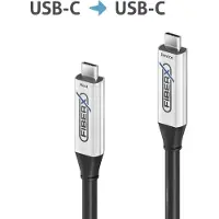 PureLink FX-I600-015, 15 m, USB C, USB C, USB 3.2 Gen 1 (3.1 Gen 1), 10000 Mbit/s, Zwart, Zilver