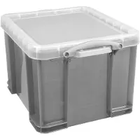 Really Useful Box 35 liter transparant gerookt
