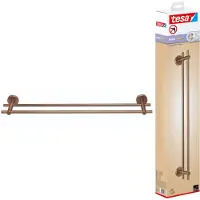 TESA Handdoekhouders + handdoekhaken, MOON dubbel handdoekenrek in brons