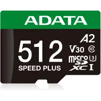 ADATA SPEED PLUS microSDXC 512 GB (UHS-I U3, Class 10, V30, A2)