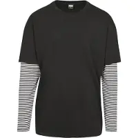 Urban Classics Shirt zwart / wit