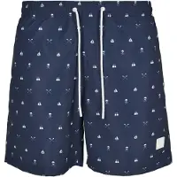 Urban Classics Zwemshorts marine / wit