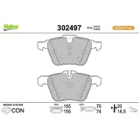 Valeo 302497 Remblokken