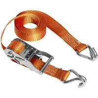 Master Lock 3211EURDAT - Spanband J-haak 4.5 m x 35 mm - UV-bestendig polyester - Geel