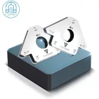 Stahlwerk 2 × magnetische lasbeugel magnetische hoeklasmagneet 45° x 90° x 135°, 34 kg / 75 lbs