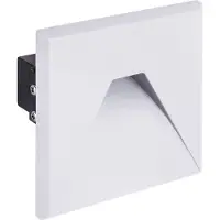 Deus KURS - inbouw Wandverlichting - Trap Verlichting - 1.6w - Daglicht wit - 4000K- Vierkant - Wit - IP54