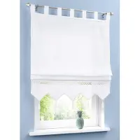 Bonprix Vouwgordijn met gehaakte rand maat h/b: 140/80 cm