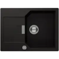 Schock Onderbouwspoel Manhattan D-100S, afmetingen 690 x 510 mm, kleur zwart, model MAND100SUGNE