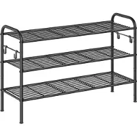 Songmics Schoenenrek met roosterplanken voor 12 paar schoenen, 3 niveaus (28 x 85 x 53 cm)
