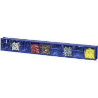 Allit 464450 Assortimentsbakken VarioPlus ProFlip 9 Vouwbaar (b x h x d) 600 x 77 x 65 mm Blauw, Transparant 1 stuk(s)