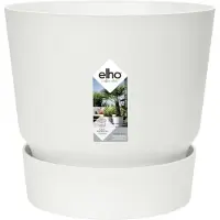 Elho Bloempot Met Waterreservoir Greenville Wit D 24,5 H 23,3 Cm