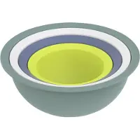 Rotho Caruba schalenset- 4 delige - 3 kommen 1 tot 4,8 l en 1 zeef 3L