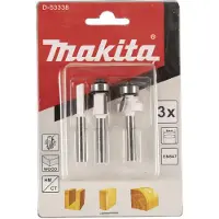 Makita freesset, 3-delig, 6 mm