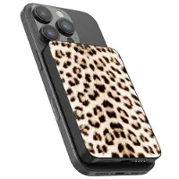 Selencia Vivid Powerbank 5.000 mAh - Draadloze Powerbank - Geschikt voor MagSafe en Qi - Black / Wild Leo