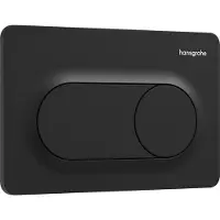 Hansgrohe iFrame Original S drukplaatvoor dual flush mat zwart