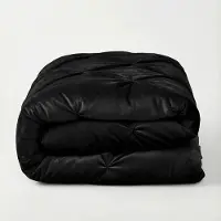 Sleeptime Lazy dekbed zonder overtrek Pintuck - Excl. kussensloop - Zwart - 200x220