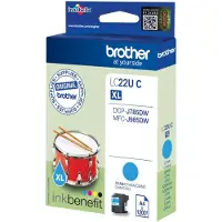 Brother LC-22UC XL Inktcartridge Cyaan Hoge capaciteit