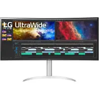 LG UltraWide 38BQ85C-W gebogen monitor - in hoogte verstelbaar, USB-C USB-C