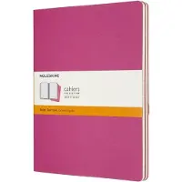 Moleskine Cahier Journals - Extra Large - Gelinieerd - Roze - set van 3