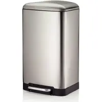 kela Prullenbak Davino Pedaal Silent Close 30L Silver Matt
