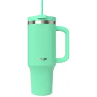CONTIGO Tumbler Streeterville 1,2 liter met handvat | Roestvrijstalen vacuüm geïsoleerde waterfles met rietje en deksel | Koud voor 29 uur | Reisbeker | Thermosfles | BPA-vrij | Reef