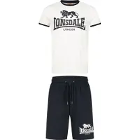 Lonsdale Joggingpak ' MAIST ' zwart / wit