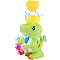 Eddy Toys Badeend Dinosaurus - Waterspeelgoed - Waterrad - Zwembad Speelgoed - Badspeelgoed - Strandspeelgoed - Buiten Speelgoed