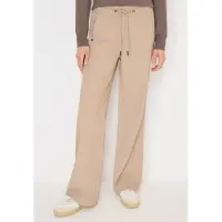 Cecil Dames Broek met wijde pijpen in keperstof - Beige - L