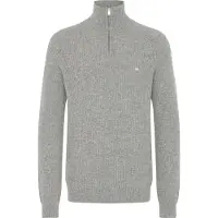 Kronstadt Trui ' KSDoors half Zip ' lichtgrijs