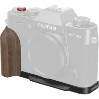 SmallRig 5666 L-Shaped Mount Plate with Wooden Handle for Fujifilm X-T30 Series Black