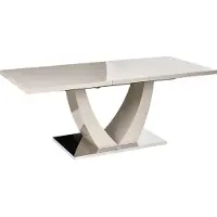 Beliani MERRAN - Uitschuifbare eettafel - Lichtbeige - MDF