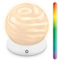 B.K.Licht Lustro - Tafellamp Oplaadbaar met lichteffect - RGBW buitenlamp - dimbaar tuinverlichting - usb-c - Ø15cm