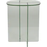 Zuiver Linea Bijzettafel 30x40 cm Glas Transparant