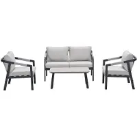 Garden Impressions Milou loungeset 4-delig - donker grijs