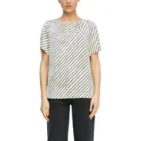 Comma Blouse crème / zwart