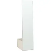 En.casa Garderobespiegel Saden met kledingrek 165x40x51 cm havermout []