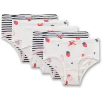 Sanetta Onderbroek rood / zwart / wit