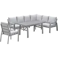 Garden Impressions Cameron lounge dining set 4-delig rechts incl stoel - taupe