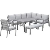 Garden Impressions Cameron lounge dining set 5-delig rechts - taupe